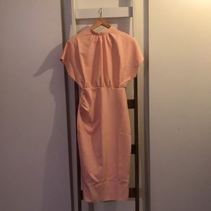 ASOS high neck pink dress